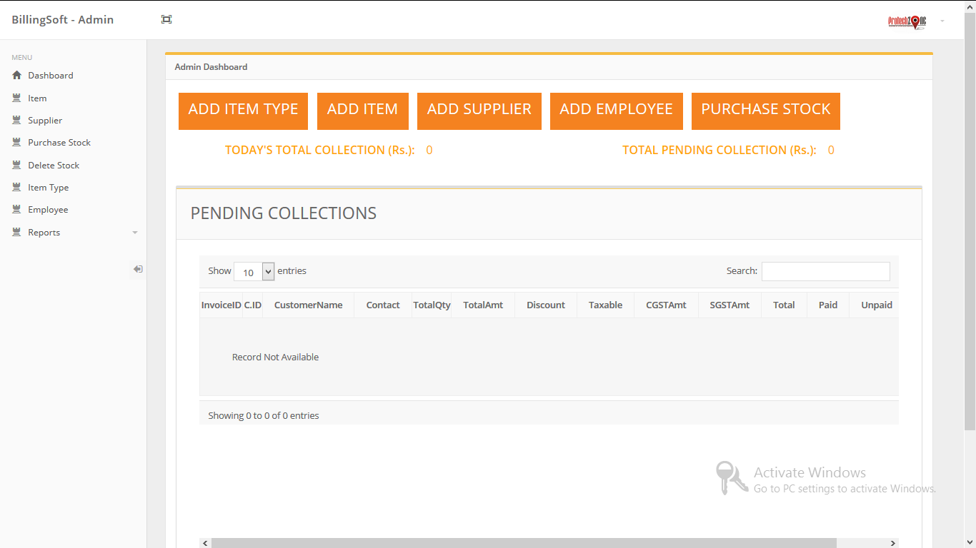 billing System GST